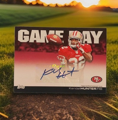 2011 Topps Game Day Auto Kendall Hunter Rookie Signature San Francisco 49ers
