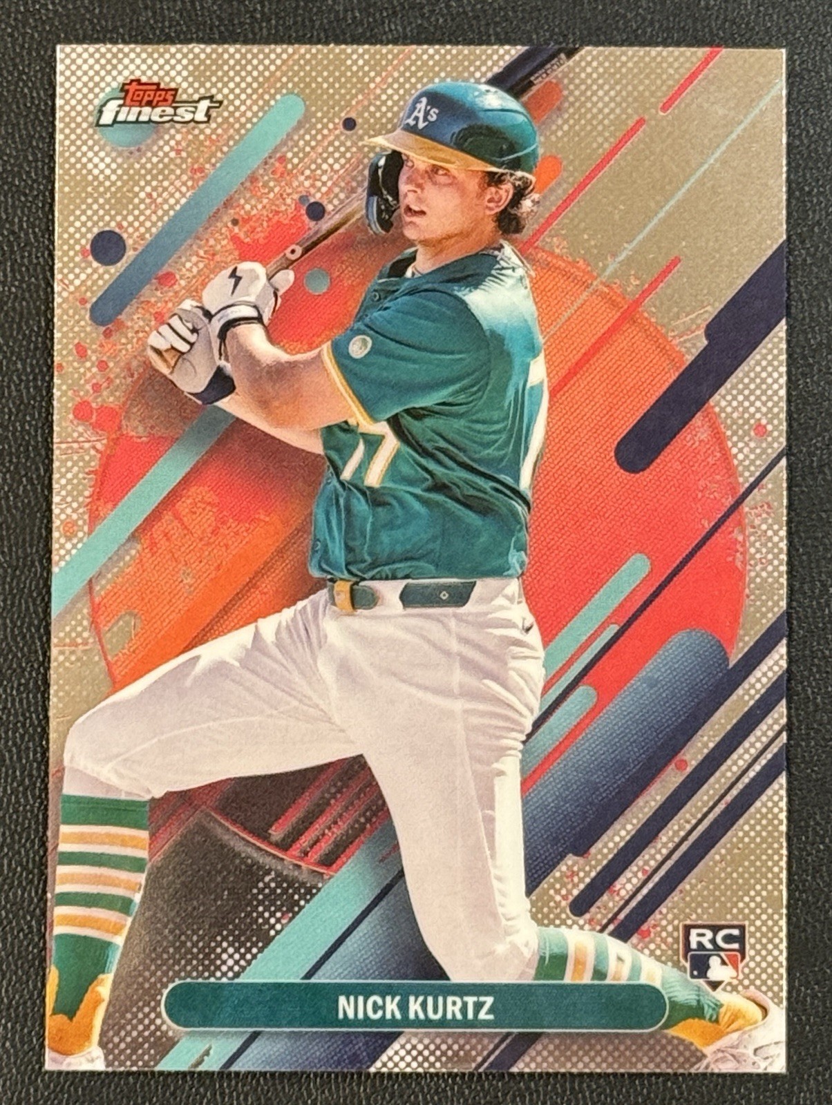 2025 Topps Finest - Rare Nick Kurtz #252 (RC) Athletics ROY