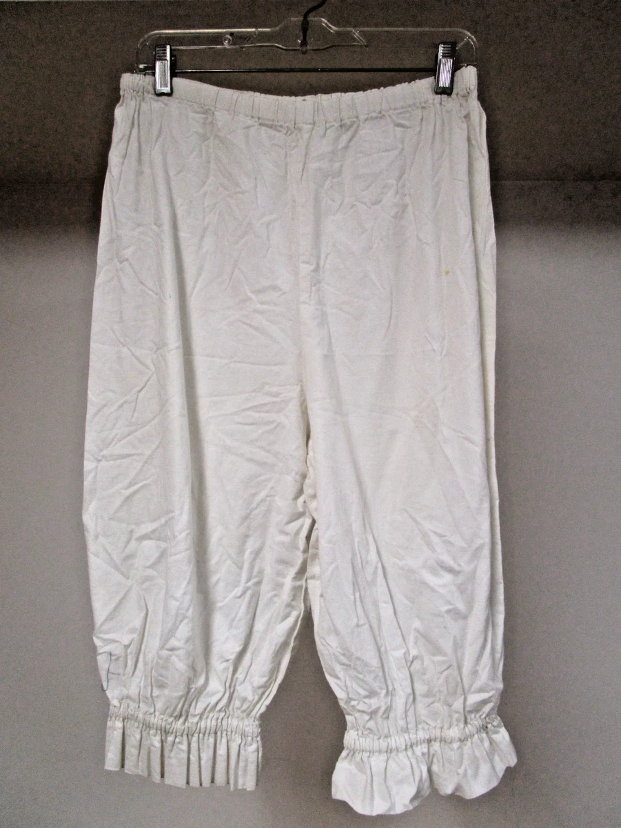 CR ROLECOS Bloomers Vintage Donna Con Elastico E Volant - Pantaloni Vittoriani Con Pizzo, Biancheria Intima O Pigiama, Morbidi E Comodi
