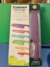 CUISINART Advantage 12 Piece Ceramic Coated Knife Set with Blade Guards Colorful