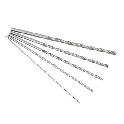5PCS Extra Long High Speed Steel Drill Bit Sets Straight Shank Drill Bit Tool