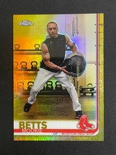 Mookie Betts 2019 Topps Chrome /50 SSP Gold Refractor Image Variation #50