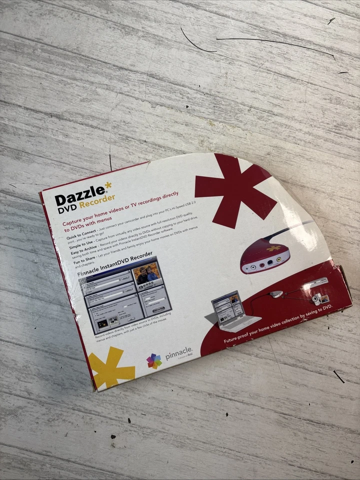 Pinnacle Dazzle DVD Recorder Video Capture PC USB Svideo New In Box - Image 2 of 4