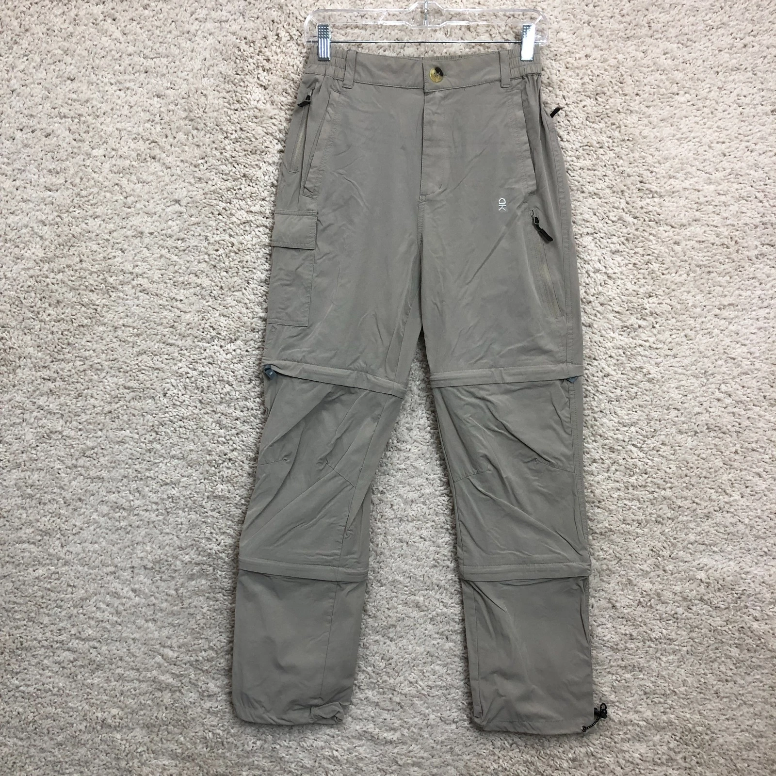 Little Donkey Andy Cargo Pants Small Mens Gray Convertible Straight Hiking S