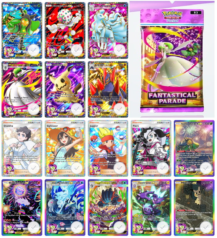 ( Buy 3 Get 1 Free ) Pokemon TCG Pocket - Fantastical Parade
