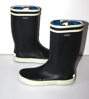AIGLE Bottes Caoutchouc Rouge Taille 33 BON ETAT - Photo 1/4
