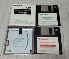 FUJIFILM FD-A2B Floppy Disk Adapter Version 3.0 for Macintosh Windows Untested