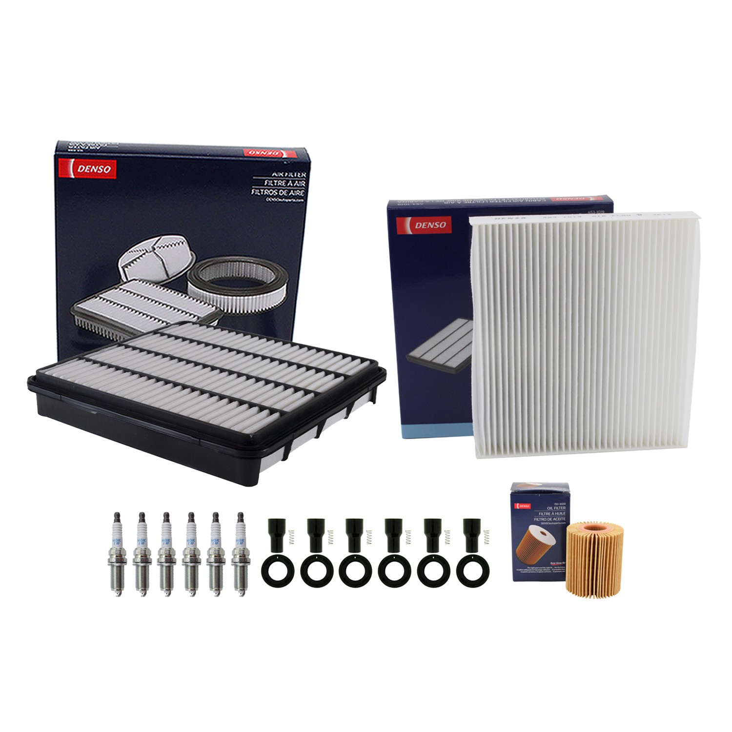 Denso Tune Up Kit NGK 6 Spark Plugs  Boots Kit for Toyota Tundra 4.0L V6 1GR-FE