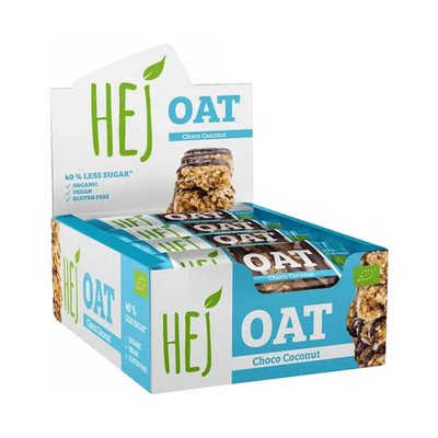 HEJ Natural HEJ Oat Bar Organic (12x45g) Choco Coconut (55,54 EUR/kg)