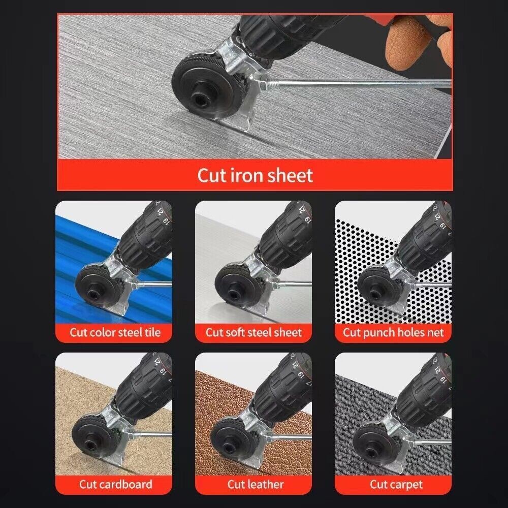 Electric Drill Shears Plate  Attachment Metal Sheet  Nibbler Saw
