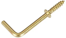 25 Pack 3/4-inch Brass Shoulder Hooks for Hanging Picture Frame Part 3125