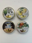 Lot of 4 Vintage La Vosgienne France Candy Tins Empty 3" Collectible