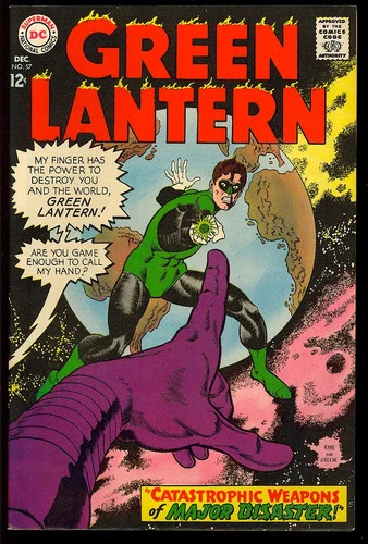 Green Lantern #57 High Grade Silver Age Superhero Vintage DC Comic 1967 VF+