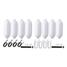 4x Boat Fenders Inflatable Marine Boat Marine Boat for Yachts Pontoon Mooring
