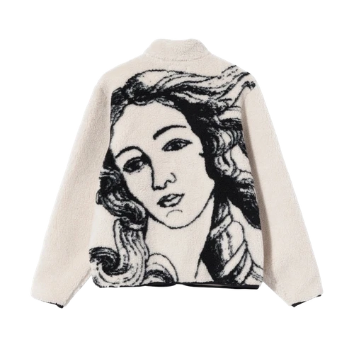 Stussy Venus Jacquard Sherpa Jacket Natural