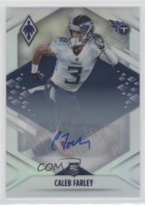 2021 Panini Phoenix Rookie Silver Auto Caleb Farley #151 Auto 0sv5
