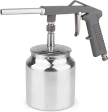 Undercoating Spray Gun Automotive, Air Paint with Suction Silver 