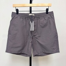 Taylor Stitch The Apres Smoke Grey Sixty Forty Shorts XL NEW Cotton Nylon Short