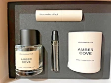 Abercrombie & Fitch Amber Cove Perfume Gift Set - Full Sz Perfume New Sealed