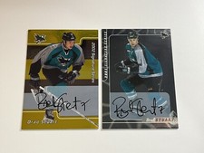 Lot x2 BRAD STUART 2000-01-02 ITG Signature Series Autograph NHL Hockey Cards