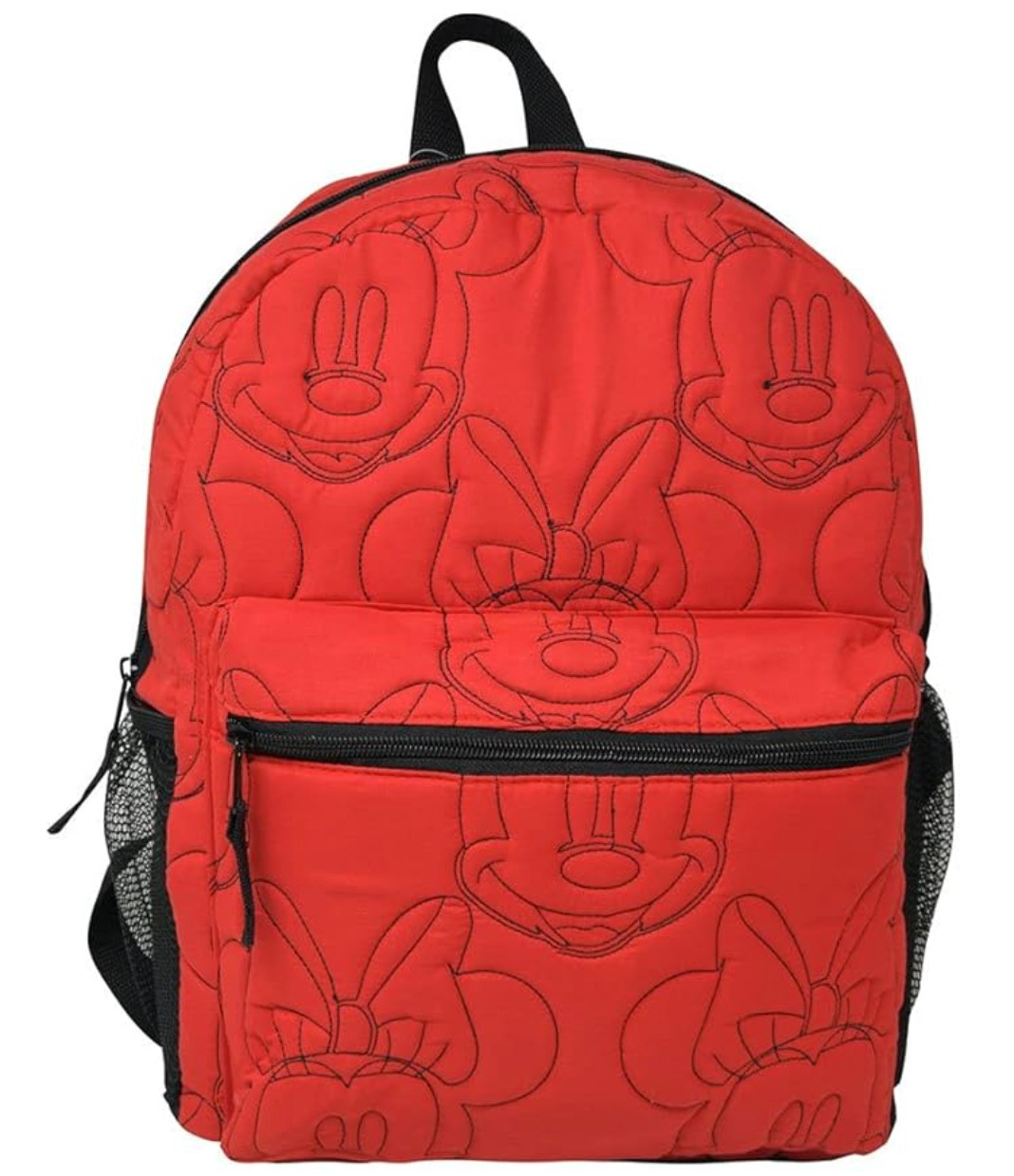 Mochila Acolchada Disney Minnie Mouse 16" - Diseño Bordado, Elegante y Duradera