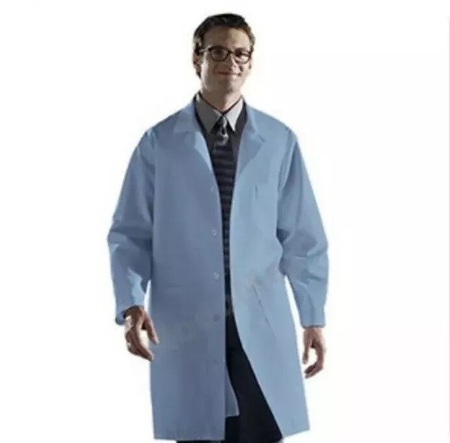 Lab Coat Medline 83044RCWXS Unisex Size X-Small Blue 41" Length