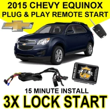 Js Alarms Plug & Play Remote Car Start 3X Lock For 2015 Chevrolet Equinox GM7