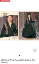 GOWN WEDDINGS PARTY PAKISTANI ETHNIC INDIAN DESIGNER ANARKOLI BOLYWOOD DRESS* UK