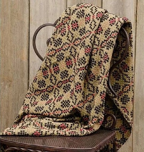 NUEVO -- Primitive PATRIOTS NUDO TIRO Negro Rojo Bronceado - Country Fause 52" x 74" - Imagen 2 de 2