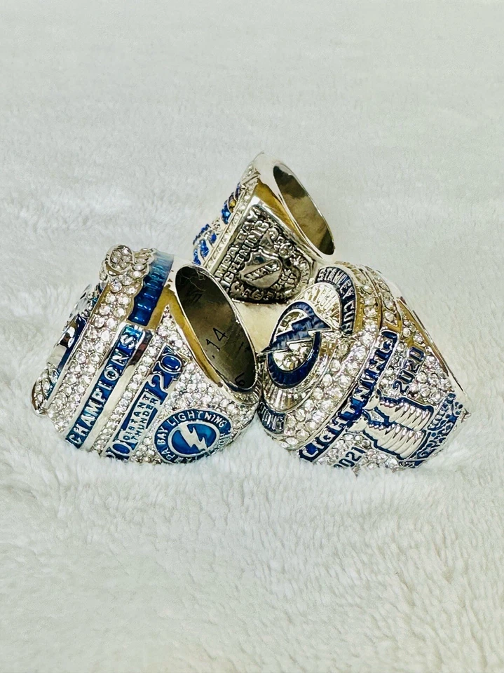 Juego de 3 anillos de campeonato Tampa Bay Lightning de Tampa, 🇺🇸 envío 20/2004/21 Foto 3 de 3