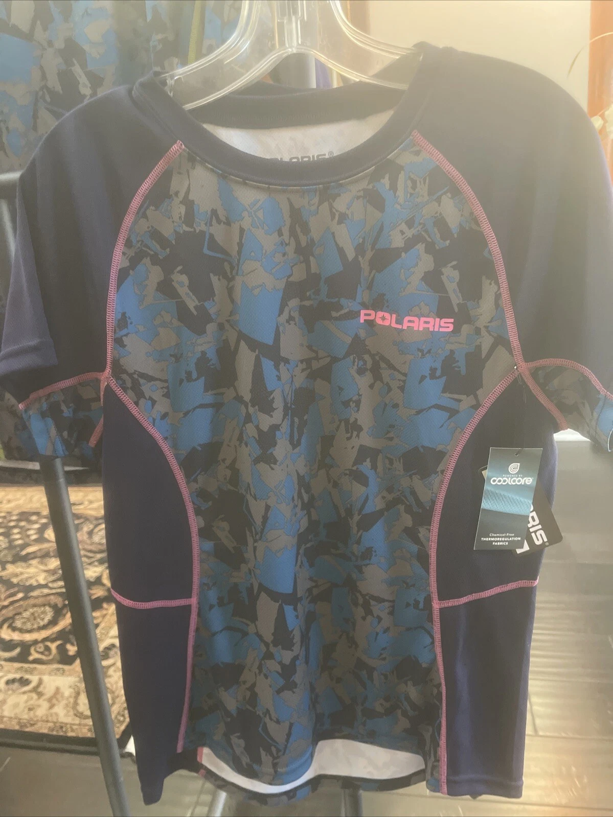 Polaris Women’s Large Short Sleeve Cooling Tee Shirt Moisture Wicking Breathable