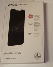 Zagg Invisible Shield Glass Elite Visionguard iPhone 14 Pro Max NEW