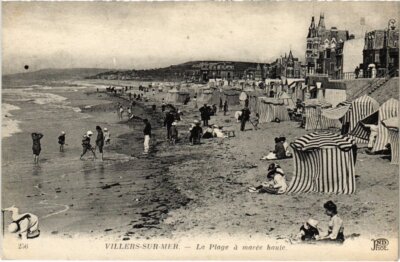 AK Villers sur Mer La Plage a maree haute FRANKREICH (1333539)