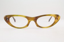 Rare Authentic Cutler and Gross M:0820 C:DT 48mm Crystal Olive Glasses Italy