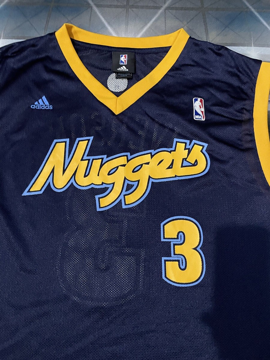 Allen Iverson #3 Denver Nuggets Adidas Jersey Sz XL Preowned