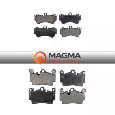 Front Rear Semi-Metallic Brake Pads Kit For Porsche Cayenne Volkswagen Touareg
