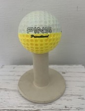 Vintage Yellow  White Ping Karsten Golf Ball Promotional- No Other Logo 