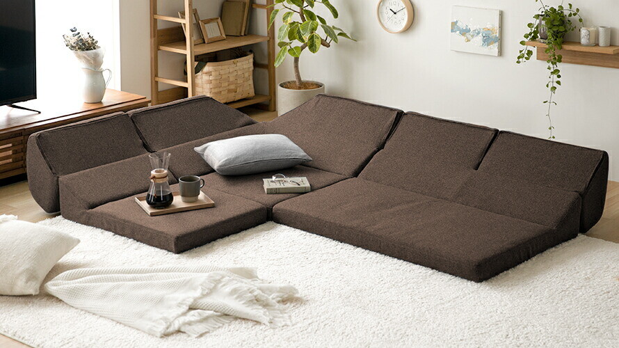 Japanese Kotatsu floor sofa corner x 1 & 1P x 1 & 2P x 1 set NEW 8