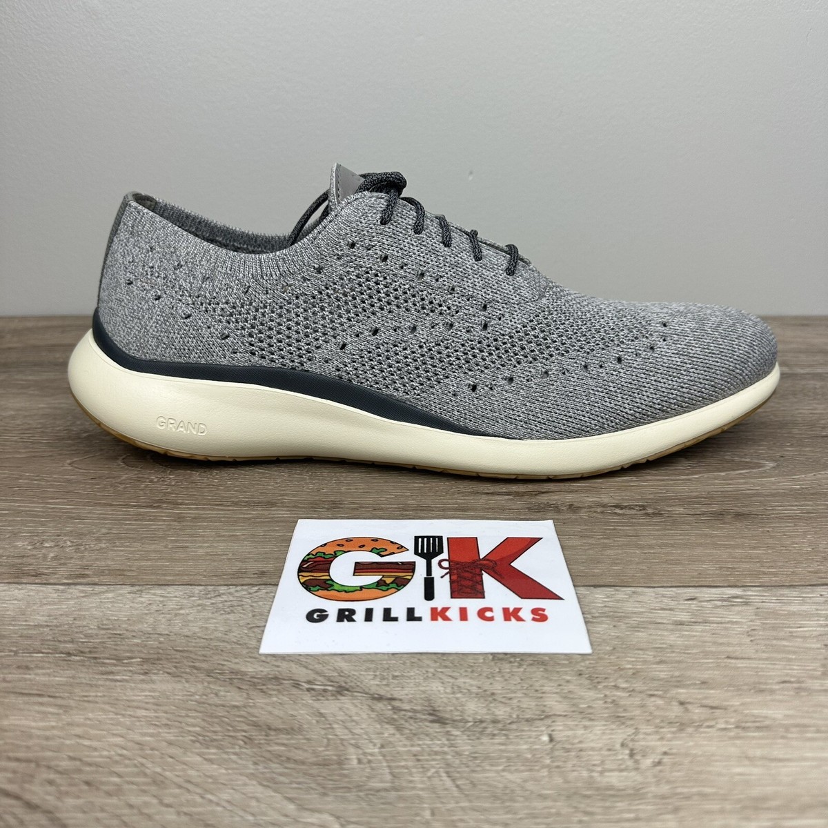 Cole Haan Men\'s Gray Knit‎ Oxfords Cole Haan Mens Original Grand Stitchlite Gray | Mercari main image 3