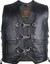 Men's Black Leather Biker Vest – Rocker/Cowl Style With Buckle Closure, Motorcycle Vest - View #6