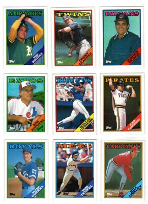 1988 Topps Baseball Trading Cards You Pick / Choose F/ List #s 501 - 750 / mb50