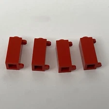 Lego 3581 Red Replacement Add-on Pieces Parts Lot of 4