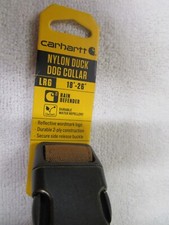 Carhartt Nylon Duck Dog Collar Large 18'-26' - Carhartt Brown