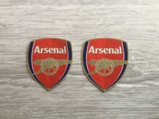 Arsenal Upcycled/recycled Cotton Blend Fabric Small Patches -Iron On x 2