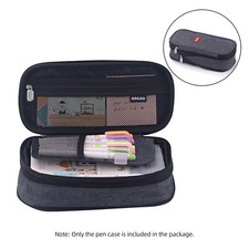 Large Capacity School Pencil Stationery Zipper Pocket Office Storage T7A6