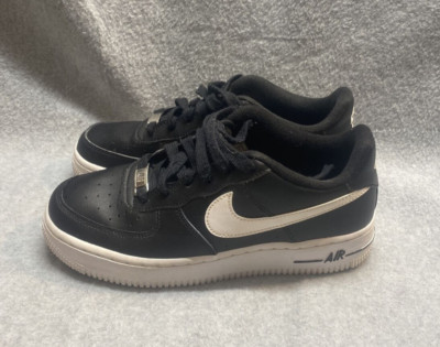 NIKE AIR FORCE 1 Black & White kids Sneakers SHOES Sz 5Y CT 7724