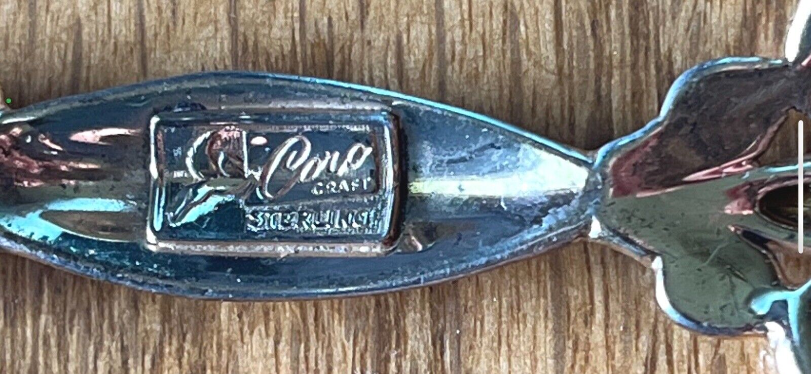 Vintage CoroCraft Sterling (25.7 grams) Hand Mirr… - image 8