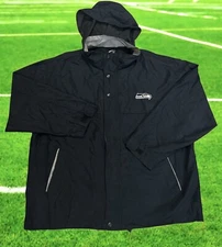 Seattle Seahawks Jacket Mens 2XL  Full Zip Hooded G-III By Carl Banks Blue