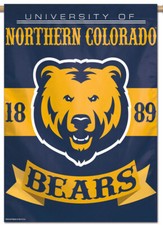 University of NORTHERN COLORADO BEARS Official NCAA Team Logo 28x40 WALL BANNER