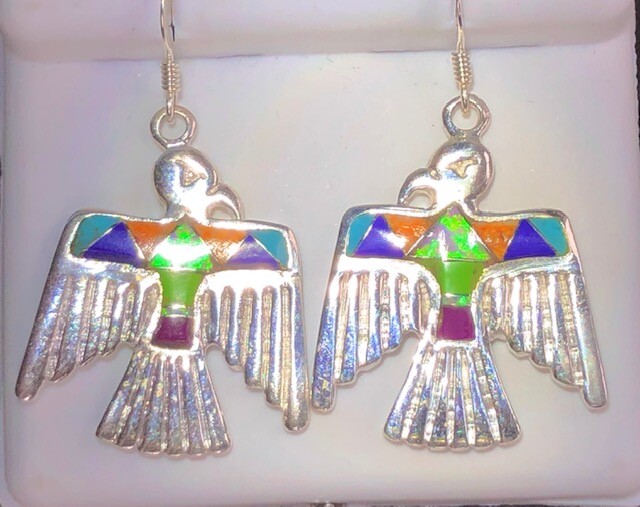 Bold Native Pride beautiful Eagle Thunderbird Ear… - image 1